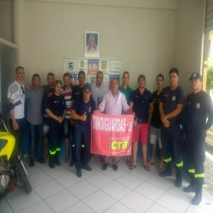 Estivemos em Hidrolndia tratando com a gesto sobre as demandas da Guarda Municipal.