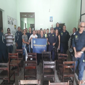 Reunio com a categoria da Guarda Municipal de Maranguape.