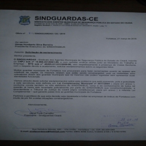 SINDIGUARDAS cobra explicaes do Sindinibus sobre constrangimentos aos guardas.